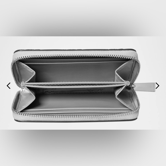 Michael Kors Jet Set Monogram Metallic Card Holder - Picture 2 of 6